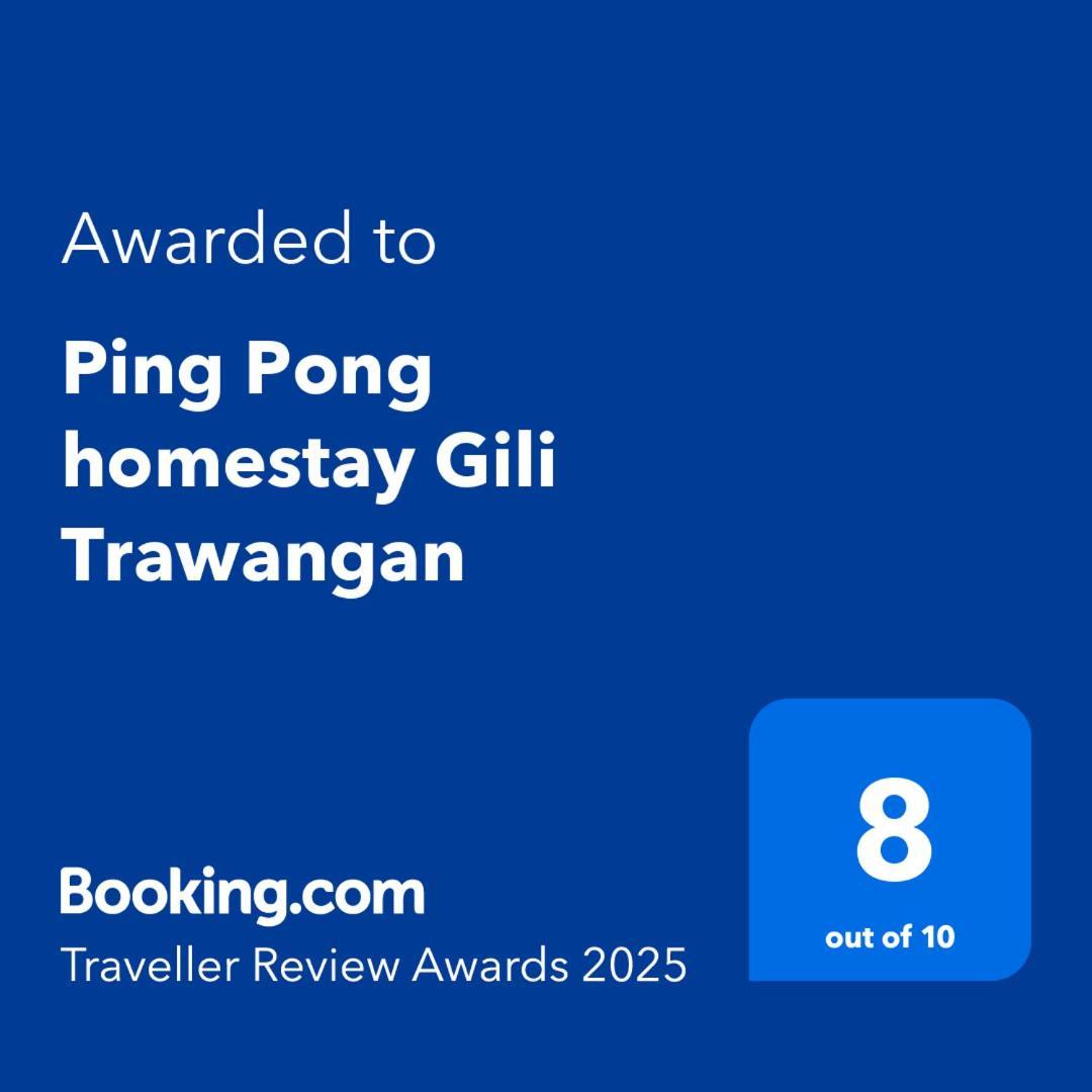Ping Pong Homestay Gili Trawangan Eksteriør billede
